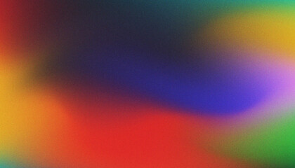 abstract rainbow green yellow orange red blue , a unique blend color vibes and glitch empty space digital grainy noise grungy texture color gradient rough abstract background , shine bright light