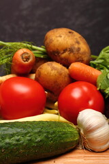 Vegetable Harvest Still Life