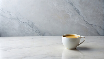 Cup of coffee on marble table - Powered by Adobe