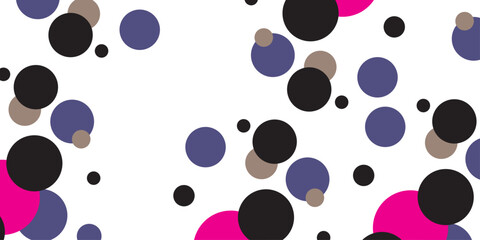 Dark Pink vector red pattern of geometric circles, shapes. Colorful mosaic banner. Geometric background with colored disks.
