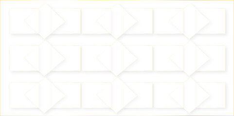 Abstract white square shape with futuristic concept background. Elegant concept design with golden line