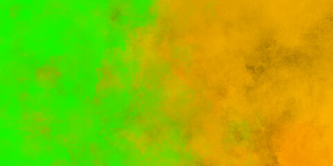 Abstract background with green and yellow watercolor texture .smoke vape rain cloud and mist or smog fog exploding canvas background .hand painted vector illustration with watercolor design