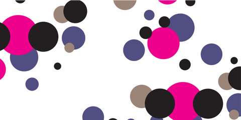 Dark Pink vector red pattern of geometric circles, shapes. Colorful mosaic banner. Geometric background with colored disks.