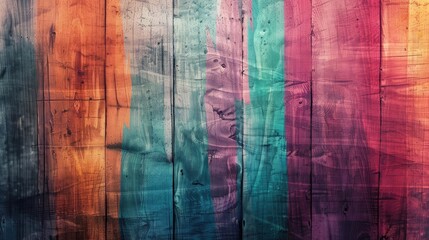 Abstract art background with multicolor stripes and teals. Ink texture on paper