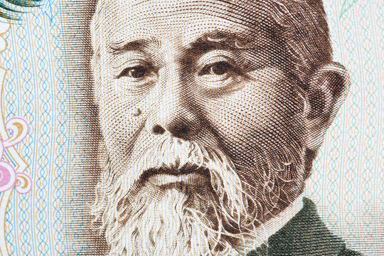 Ito Hirobumi a closeup portrait from Japanese money
