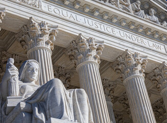 Supreme Court Equal Justice - obrazy, fototapety, plakaty