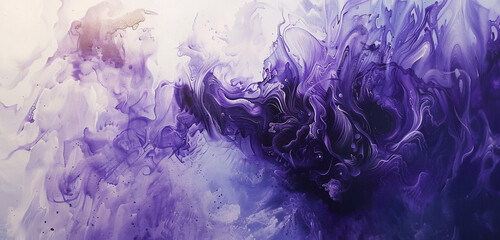 Abstract canvas, violet mist, silver vapor veil.