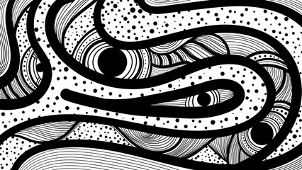 background abstract curve color black,white