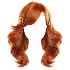 Stylish hair wig with trendy design isolated, AI Generative.