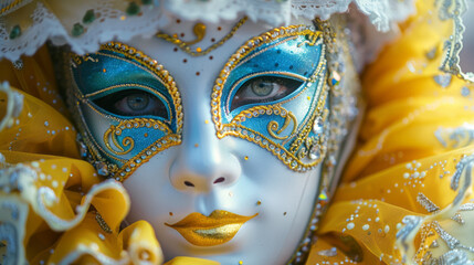 Carnival Mask Parade. Vibrant Celebration of Cultural Traditions and Festivities