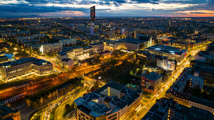 Panorama miejska z powietrza © sopthedrone