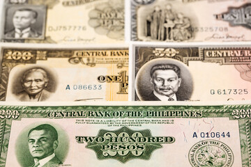 Old Philippine peso a business background