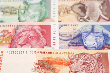Old South African rand a business background