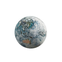 earth globe isolated on white