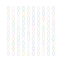 Islamic Vertical Frame Design double lines- SET 100