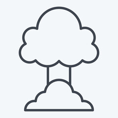 Icon Explosion. related to Military And Army symbol. line style. simple design illustration