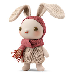 Bunny doll with scarf