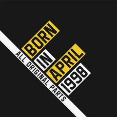Born in April 1904, All Original Parts. Vintage Birthday celebration for April 1904