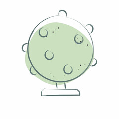 Icon Network. related to Social Network symbol. Color Spot Style. simple design illustration