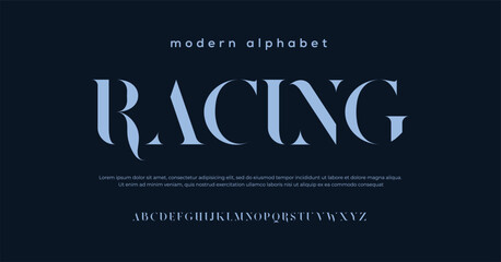 Elegant awesome alphabet letters font and number. Classic Lettering Minimal Fashion Designs. Typography fonts regular uppercase and lowercase. vector illustration - obrazy, fototapety, plakaty