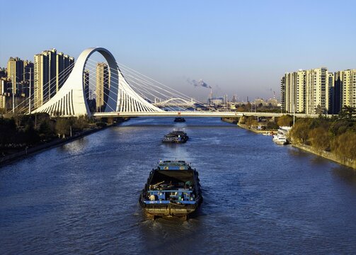 Fototapeta Urban Scenery of Huai'an City, Jiangsu Province, the Capital of Canals