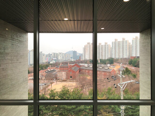 This is a photo of the Provisional Government Building Memorial Hall taken on March 17, 2022, in Seoul, South Korea.