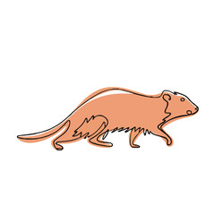 drawing illustration of a animal