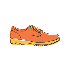 drawing illustration of a shoes
