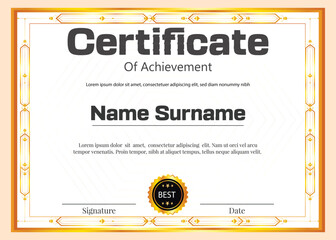 certificate new professional template design 