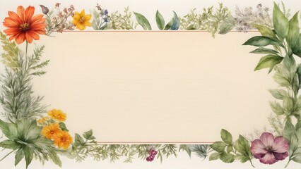 Fototapeta premium Frühlingsvorlage mit Freifläche