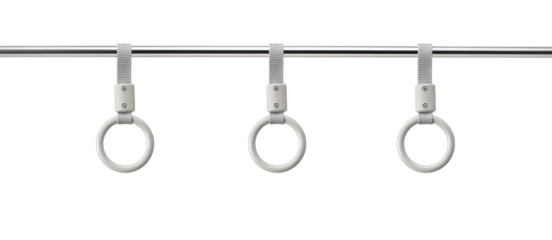 hand handle loop in the subway, transparent background