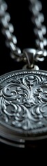 Silver locket containing a whisper of the wind