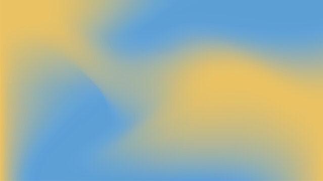 a blurry blue and yellow background mesh gradient vector