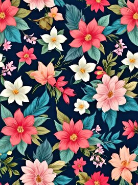 Colorful Flowers Art
