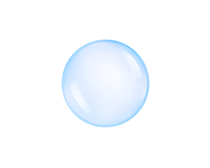 Soap bubbles, transparent background