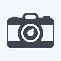Icon Camera. suitable for Wedding symbol. glyph style. simple design editable. design template vector. simple symbol illustration