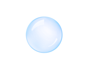 Soap bubbles, transparent background