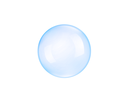 Soap bubbles, transparent background - Powered by Adobe