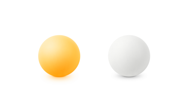 Small ping pong ball, transparent background
