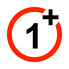 Age Limit Sign Icon