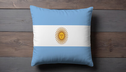 Argentina Flag Pillow Cover. Flag Pillow Cover with Argentina Flag