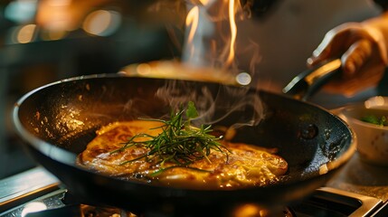 Pan-fried meats like pork and chicken, sometimes with colorful vegetables, are a quick and popular meal cooked on a stovetop in a pan
