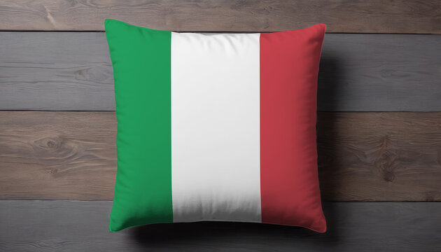 Italy Flag Pillow Cover. Flag Pillow Cover with Italy Flag
