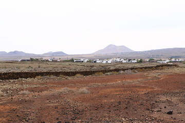 view to the eastside of Volcan Calderon Hondo, Fuerteventura, Canary Islands, Spain