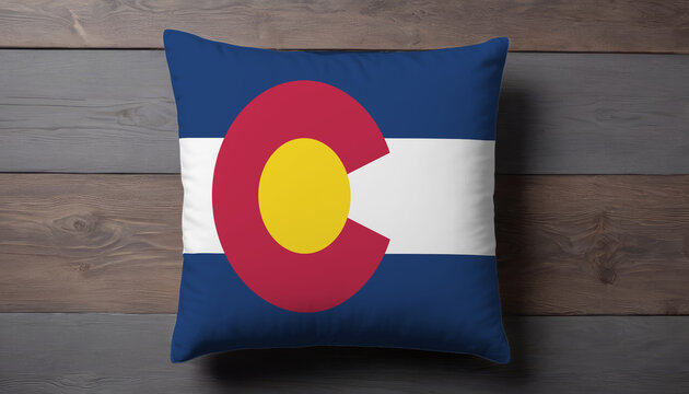 Colorado Flag Pillow Cover. Flag Pillow Cover with Colorado Flag