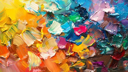 Colorful abstract painting. This painting is full of vibrant colors and energy. It would be a great addition to any home or office.