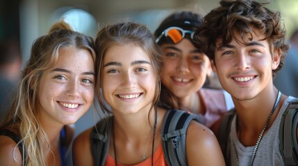Fototapeta premium Australian college Students