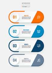 Infographic template business concept with workflow.
- 765637155
