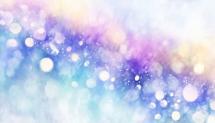 Foto op Plexiglas Sparkling dreamy watercolor illustration with purple base. © Bambi and Sunny