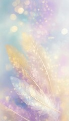 Sparkling dreamy watercolor illustration with purple base.